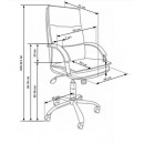 Кресло компьютерное HALMAR STANLEY черный/хром